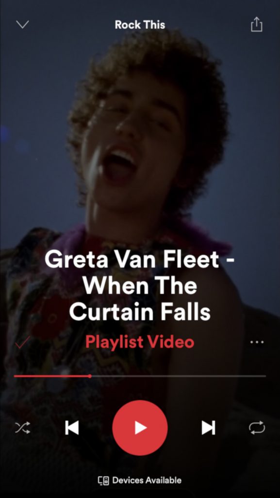 Spotify vertical video