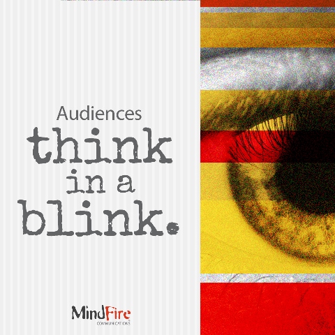 Audiences think in a blink 590 404
