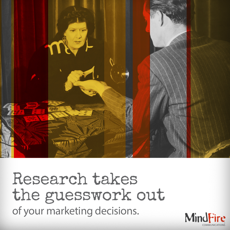 research, makerting, guesswork, Mindfire communications