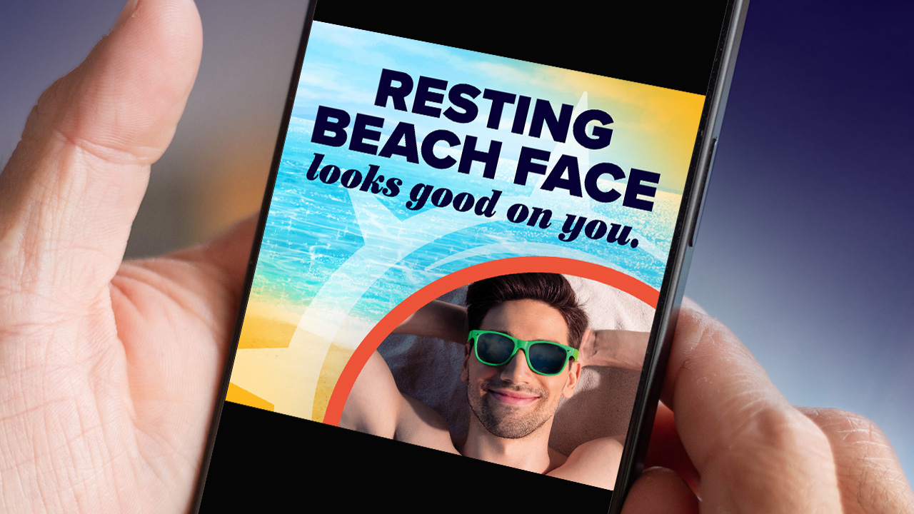 QCIA Resting Beach Face - mobile