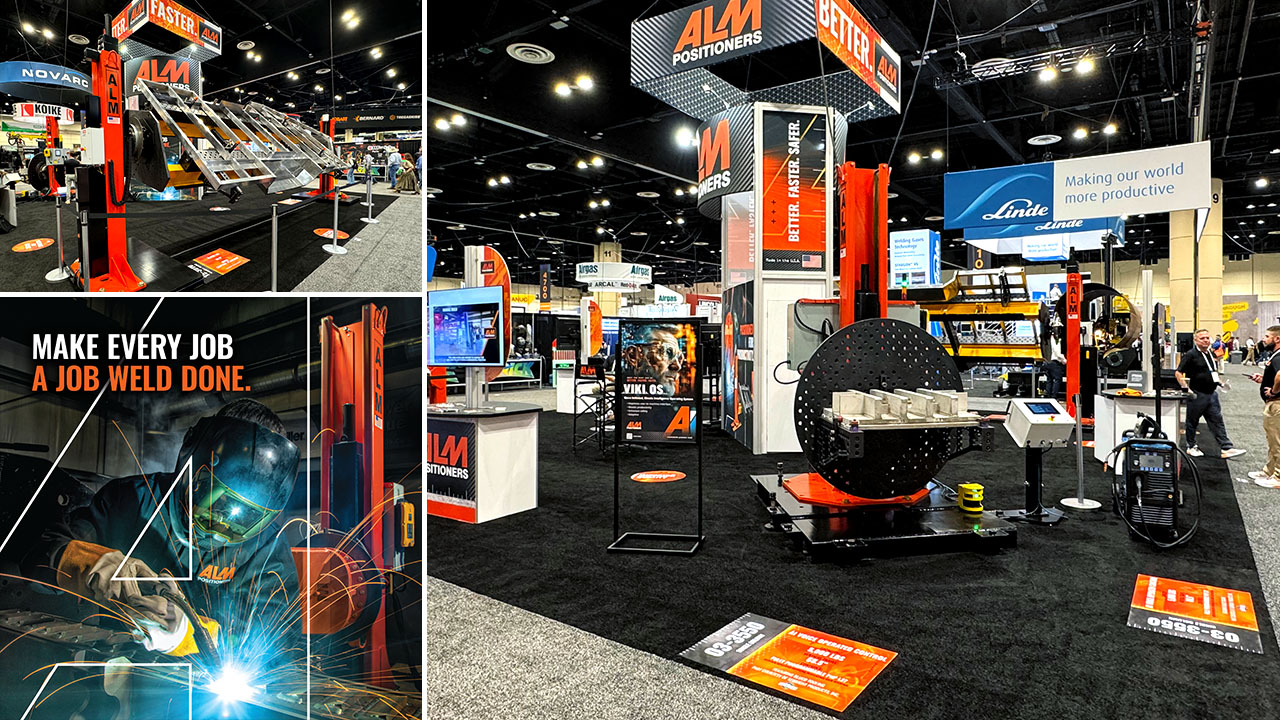 ALM Positioners Fabtech Booth