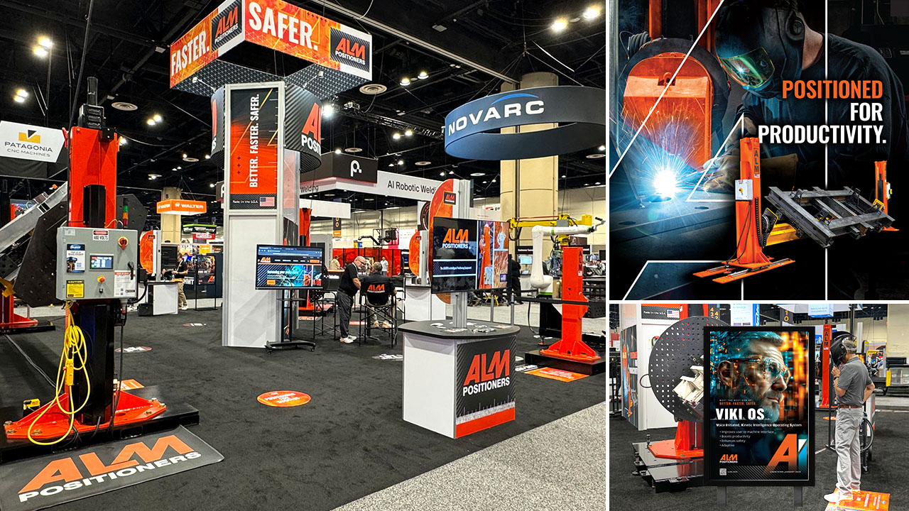 ALM Positioners Fabtech Booth