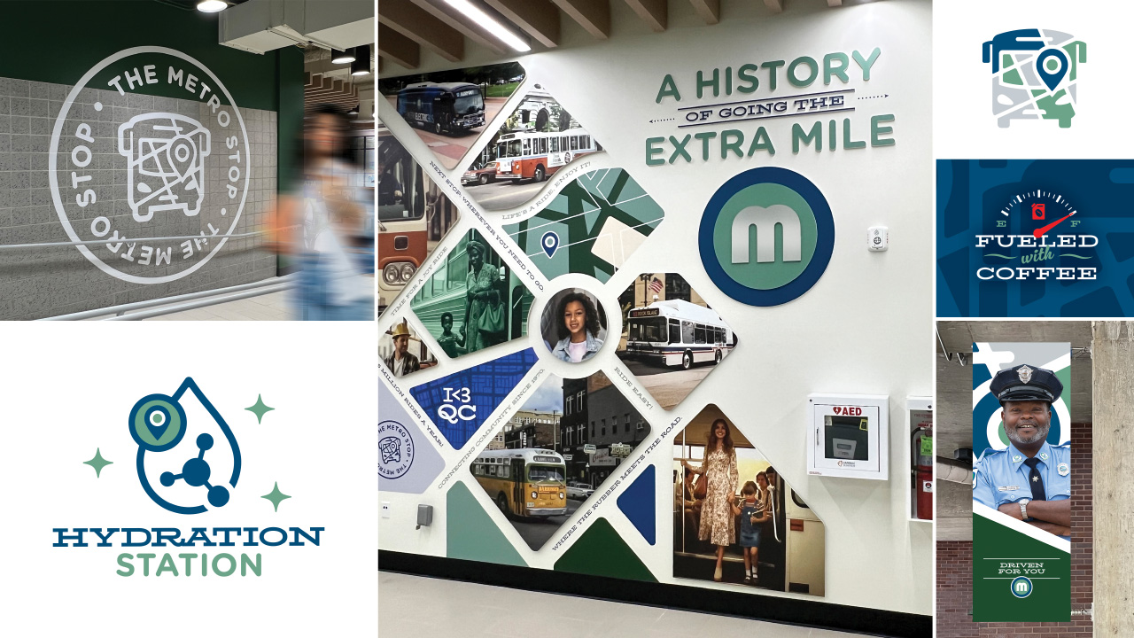 Quad Cities MetroLINK Centre Station renovation work by MindFire Communications
