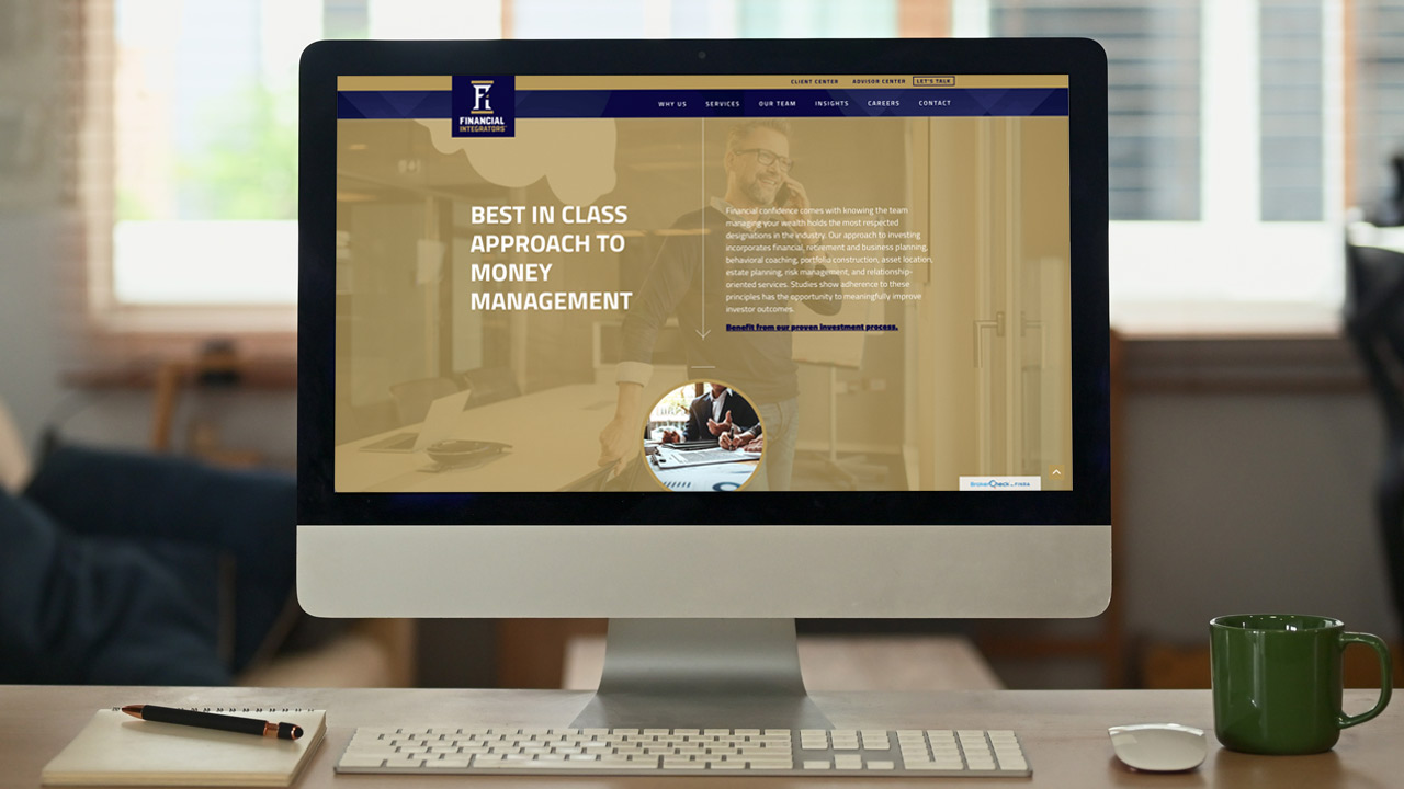Financial Integrators website by MindFire Communicatons
