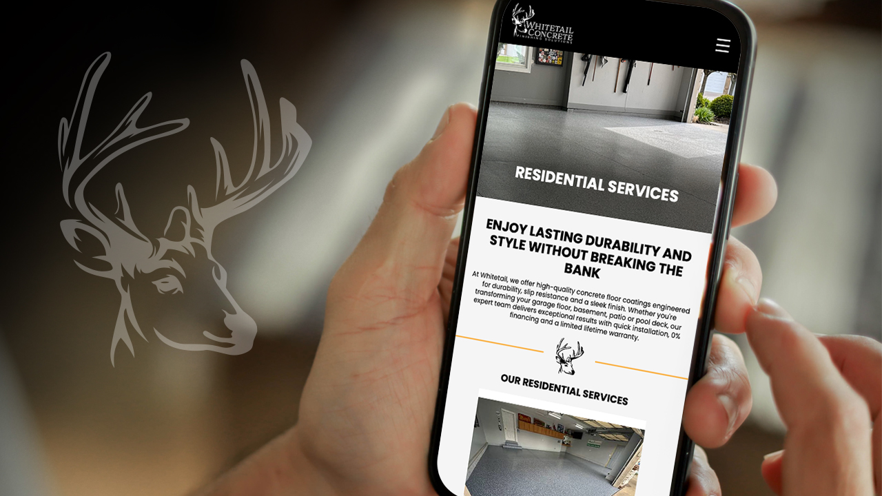 Whitetail Concrete Finishing Solutions website by MindFire Communicatons
